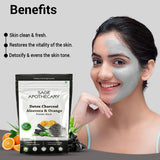 Benefits charcoal aloevera orange face mask