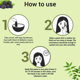 How to use neem mulberry leaves powder face mask