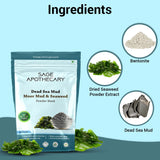 Ingredients seaweed powder mask