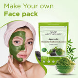Make your own neem mulberry leaves face mask