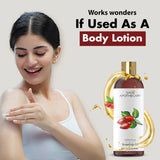 Rosehip oil used as lotion