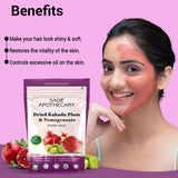 Benefits dried kakdu plum pomegranate powder mask