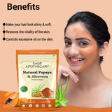 Benefits papaya aloevera powder mask