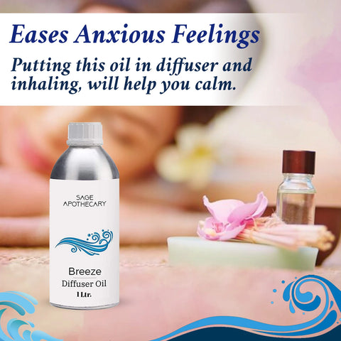 Breeze diffuser oil eases anxious feelings