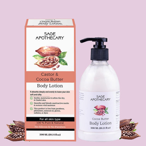 Sage apothecary coca butter body lotion