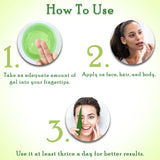 How to use aloevera cactus gel morning mask