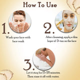 How to use indian d tan mask