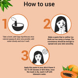 How to use papaya aloevera powder mask