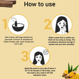 How to use turmeric sandalwood powder mask