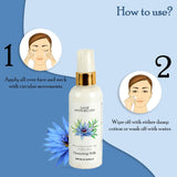 How to use blue lotus green tea & aloe vera cleansing milk