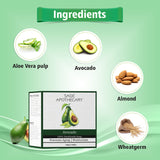 Ingredients of avocado bath soap