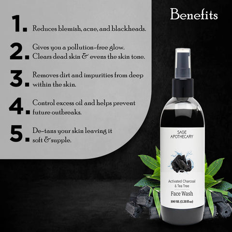 Benefits in Activated Charcoal Face Wash 