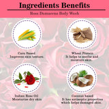Ingredinets Benefits Rosa Damacena Body Wash, 200ml