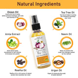 Natural ingredients onion hair oil