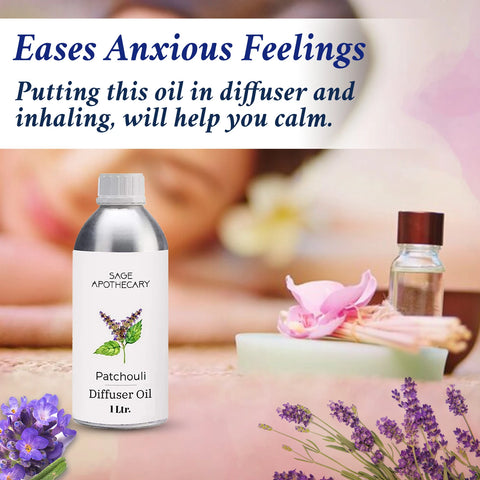 Patchouli diffuser oil eases anxious