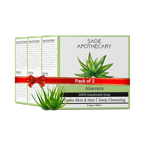 Premium Handmade Aloe Vera Bathing Soap for Skin Whitening