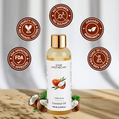 Sage apothecary coconut oil stamp