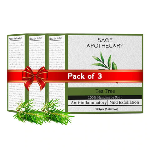 Sage Apothecary 100 % Natural Tea Tree Bath Soap