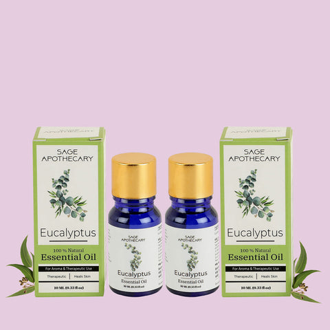 Sage Apothecary Eucalyptus Essential Oil (Pack of 2X10ml)
