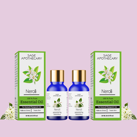 Sage Apothecary Neroli essential oil (Pack of 2X10ml)