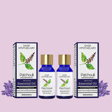 Sage Apothecary 100% Pure & Preservative Free Patchouli Essential Oil - For Therapeutic grade for Skin Care, Hair Care, Relief from Stress & Anxiety and Aromatherapy - 10 ML (Pack of 2)