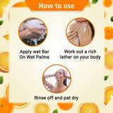 how to use orange bath soap