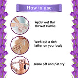 how to use saffron bath soap