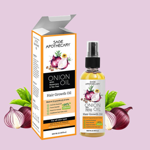 Sage apothecary onion hair oil
