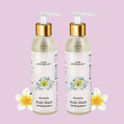 Plumeria body wash pack of 2